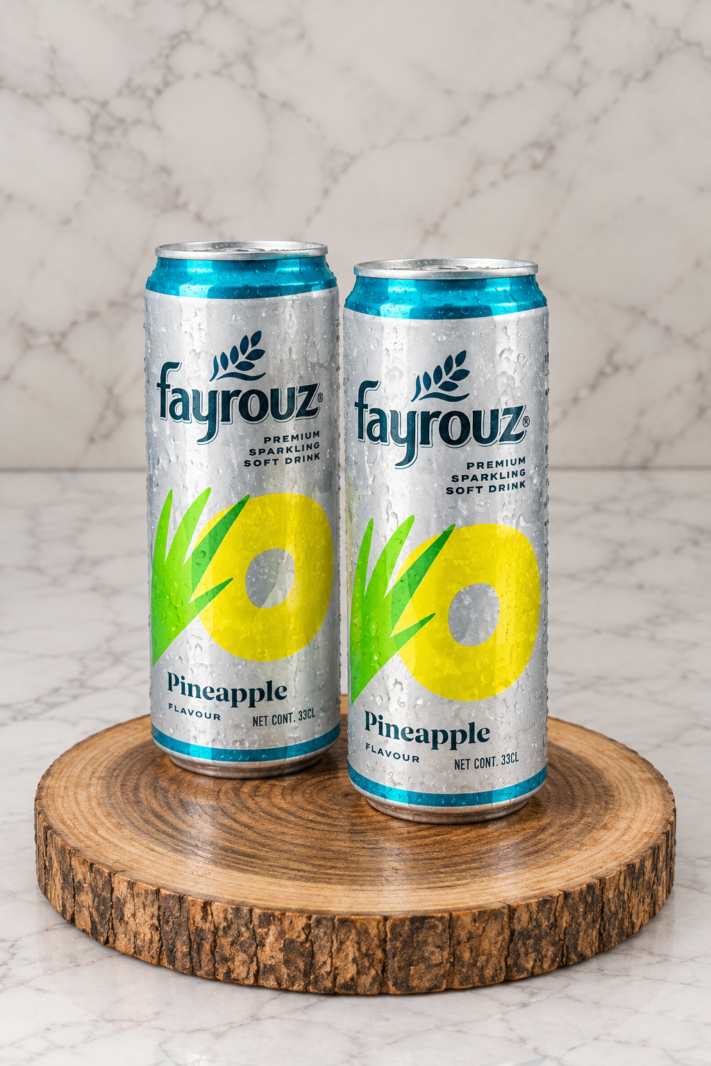 Fayrouz Premium Soft Drink Pineapple Flavour 330ml Can
