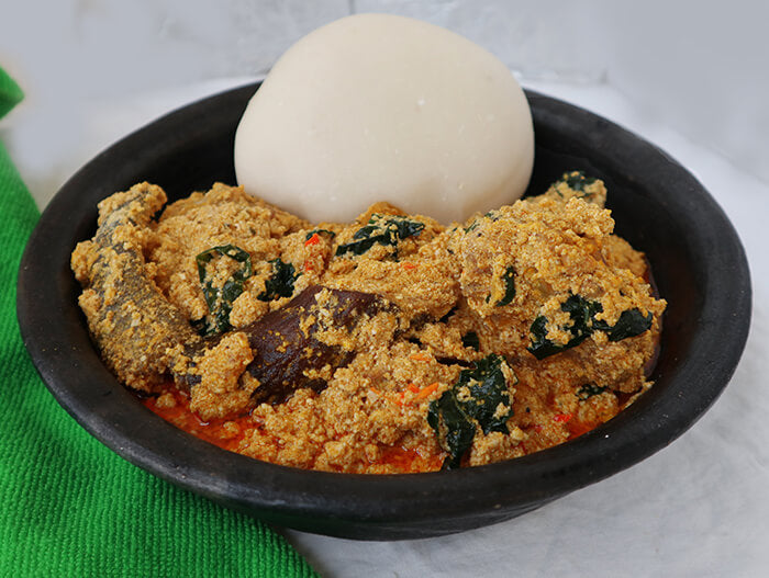 Egusi with semolina