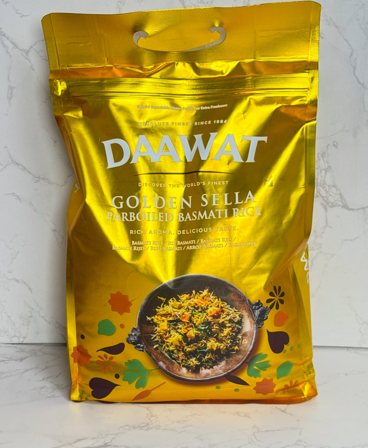 Daawat Golden Sella Parboiled Basmati Rice – 5kg